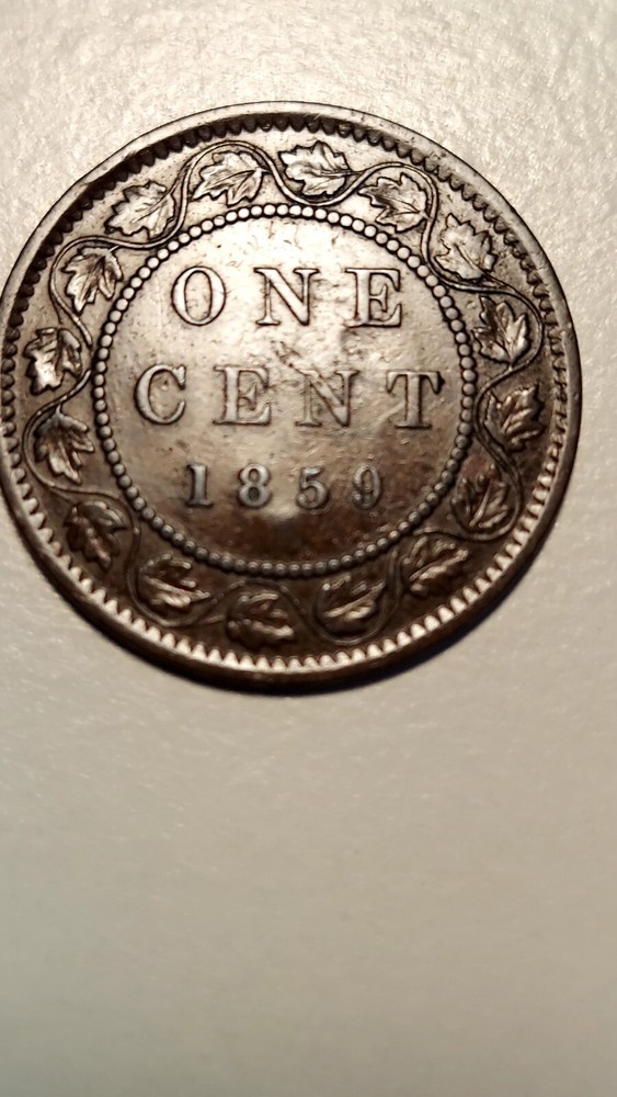 1859 Canada Large Cent, Victoria