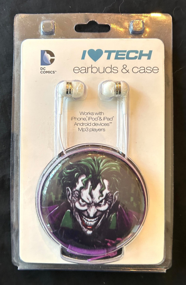 JOKER EARBUDS & CASE (ANDROID & APPLE PRODUCTS) - DC COMICS