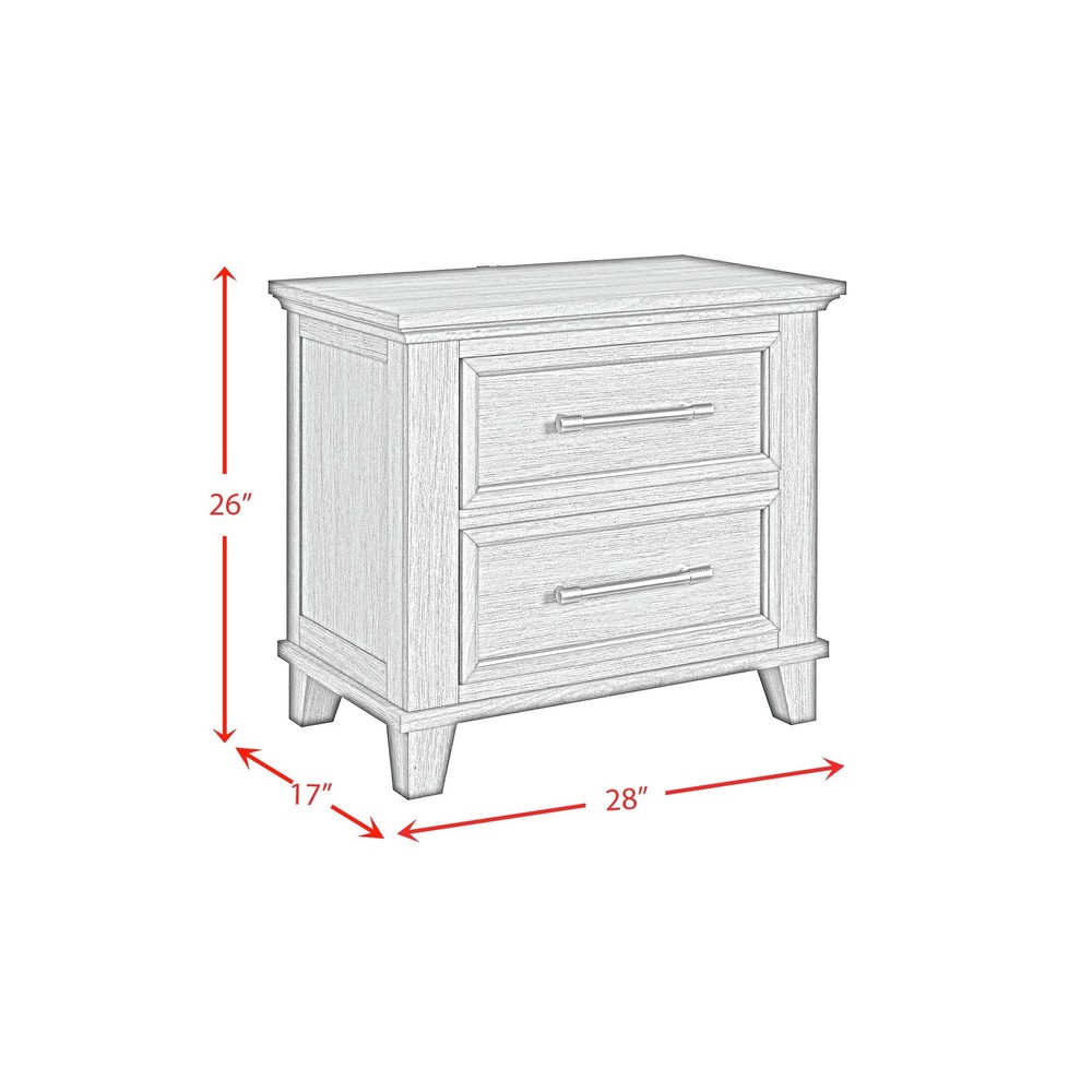 Henrik King Panel 5PC Bedroom Set in Ivory