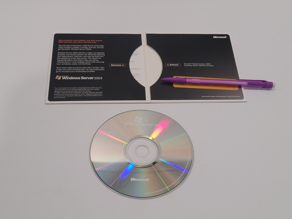 Microsoft Exchange Enterprise Server 2003 Evaluation Kit - 1 Disc W/ Product Key