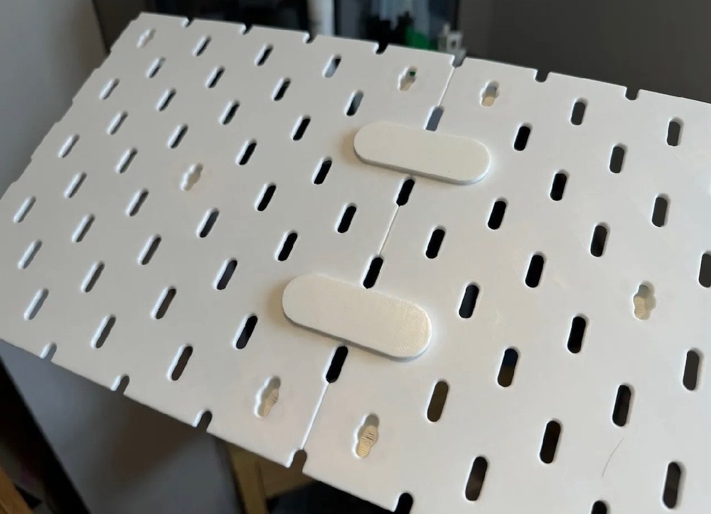 Pegboard Panel Connector Bridge Set (10 pack) - Skadis Compatible Organizer Clip