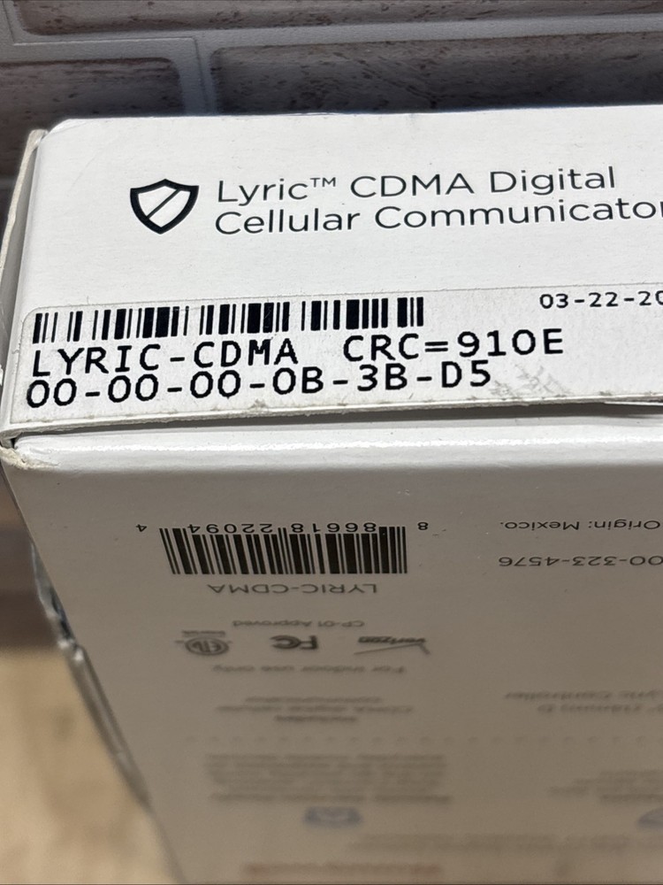 Honeywell Lyric CDMA Digital Cellular Communicator Indoor Transmitter Security
