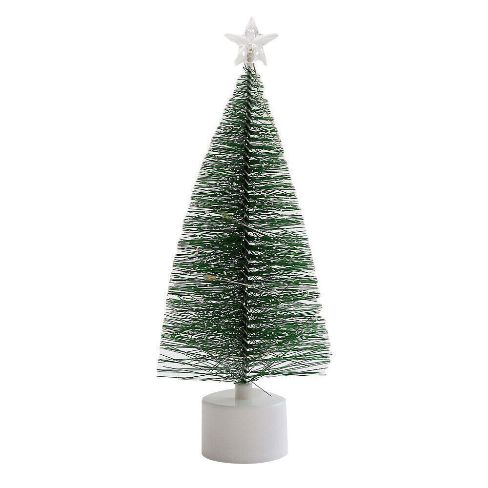 LED Christmas Tree Decorations Desktop Mini Light Decor Luminous DIY Ornaments
