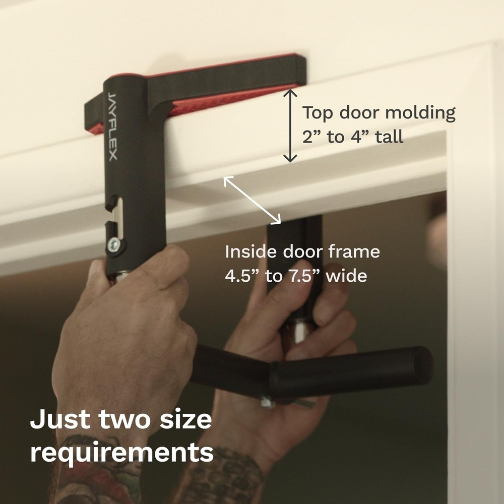 Jayflex CrossGrips Compact Pull Up Bar - Pull Up Bar Door Frame for Work from...