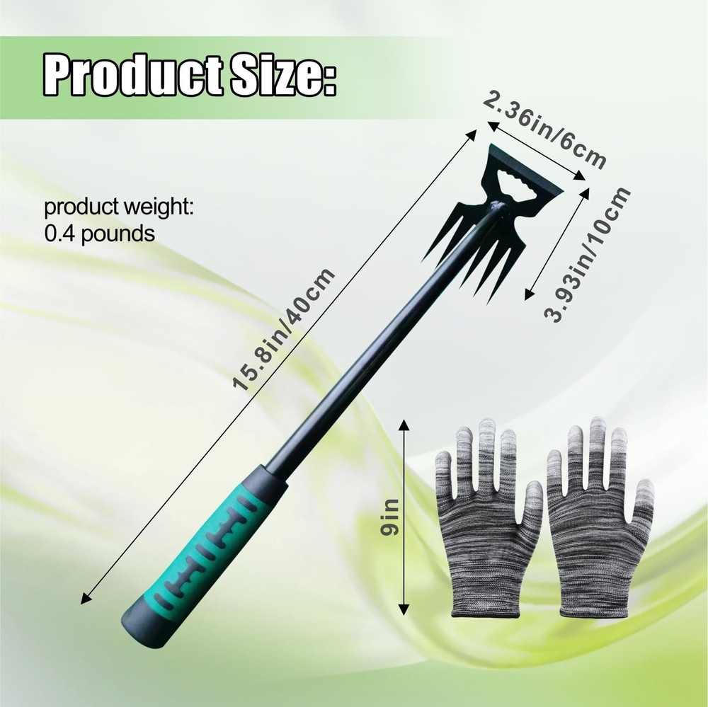 Weed Puller Tool-2Pcs Gardening Hand Weeder Tools, 2025 New Weeding Green