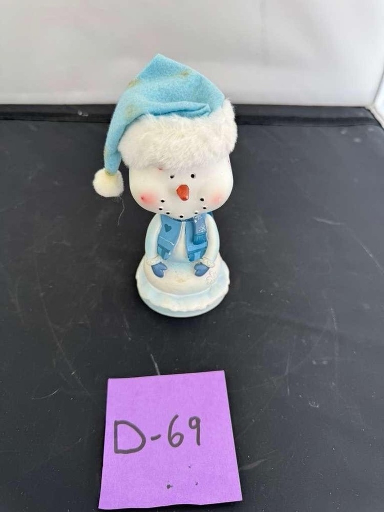 Vintage Snowman Bubble Head