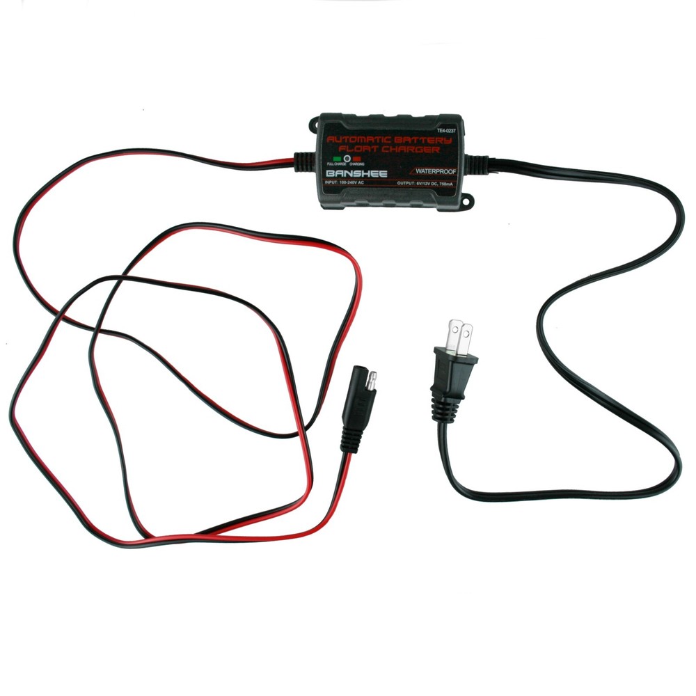 0.75 12V SMART CHARGER MULTIPLE CONNECTORS WATERPROOF