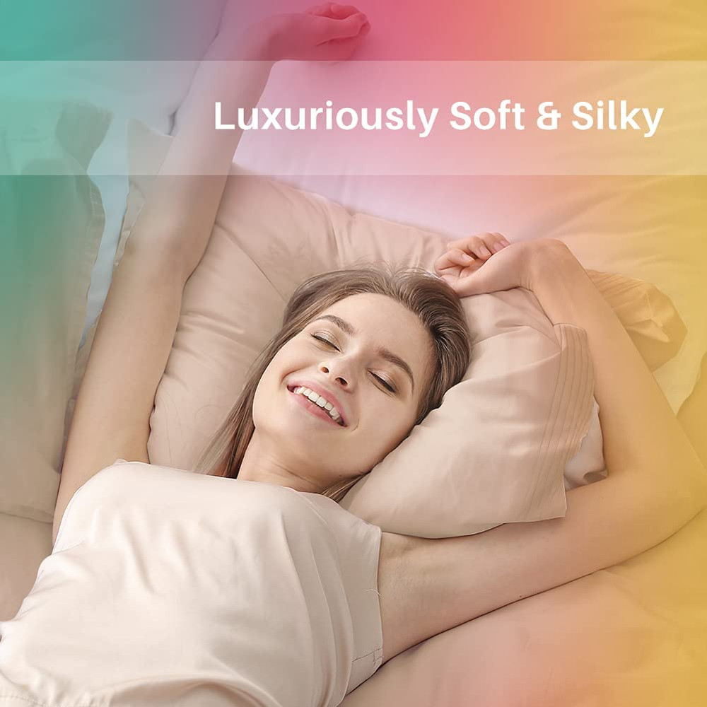Secura Everyday Luxury Queen Bed Sheet Set 4 Piece - Soft Microfiber 1800 Thread