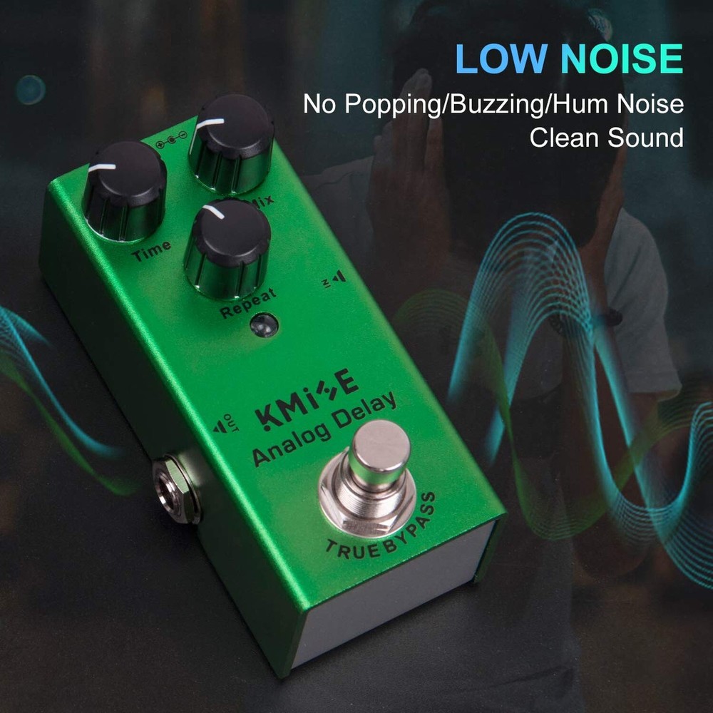 Kmise Analog Delay Electric Guitar Effects Pedal Mini Single Type DC 9V True ...