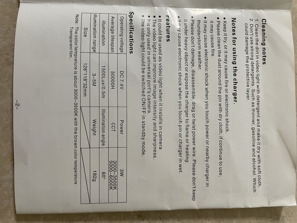 Professional LED Video Light - 5009