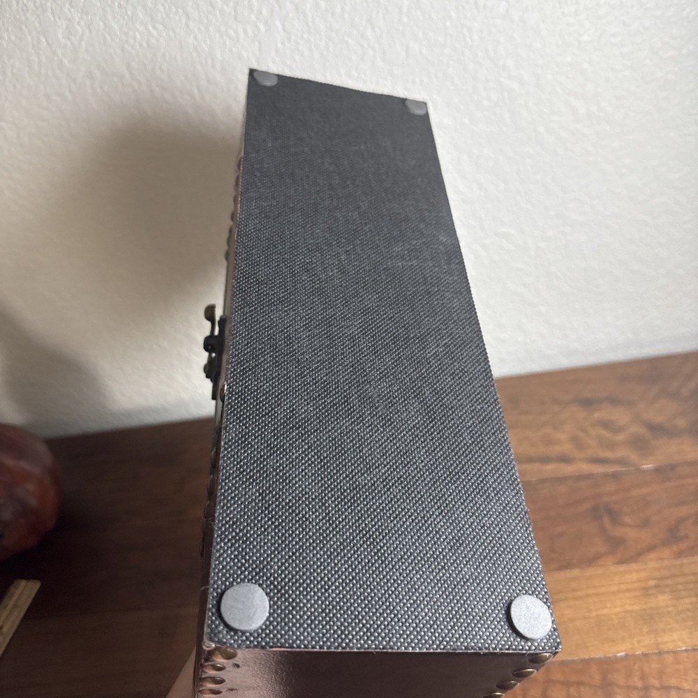 Rustic Tooled Carrying Case Wine Box