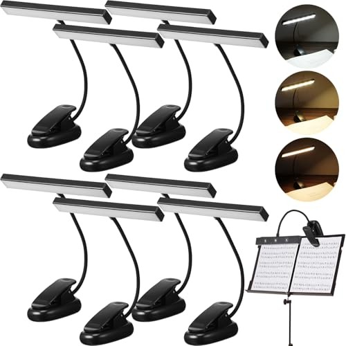 Pcs Music Stand Light 1LED Piano Lamp Adjustable Reading Light AAA 8