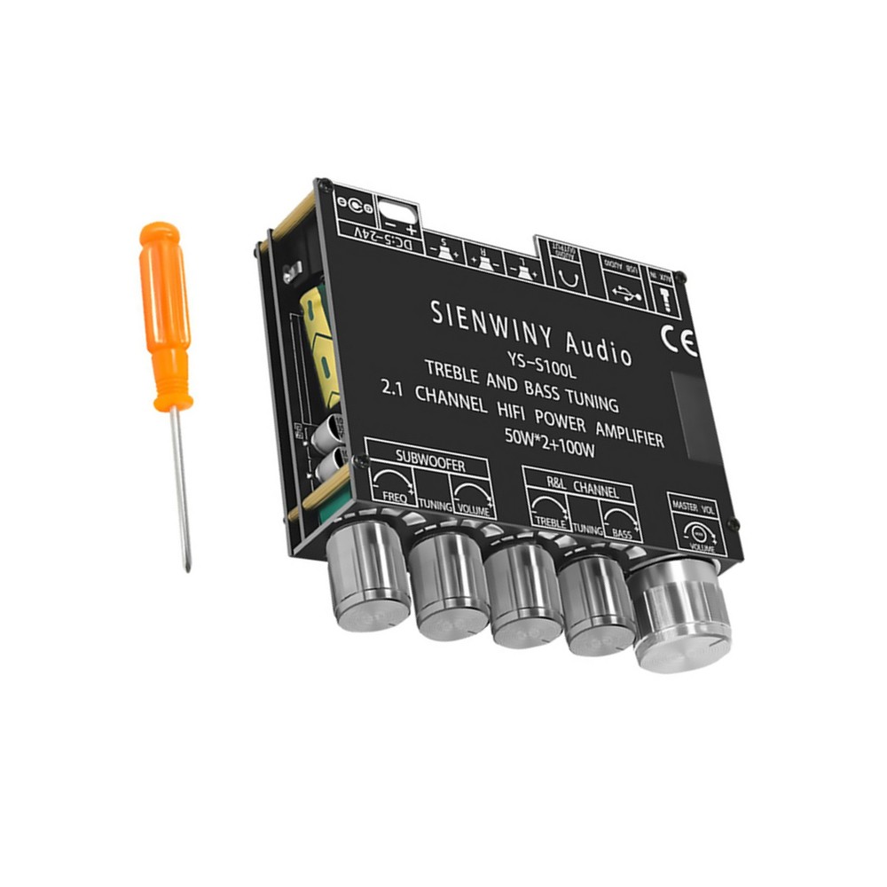 2.1CH HiFi Bluetooth5.0 Digital Power Amplifier Subwoofer Audio Amp Board Module