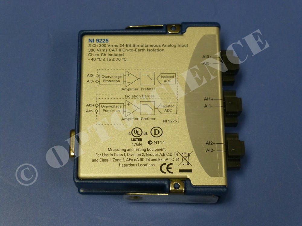 National Instruments NI 9225 cDAQ High Voltage Analog Input Module