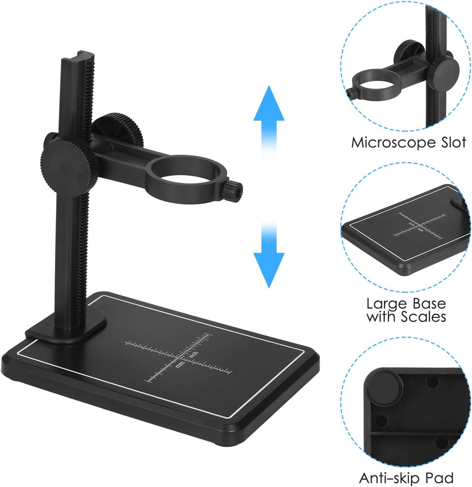 Microscope Stand, Mini Digital Microscope Stand Magnifier Camera up and down Adj