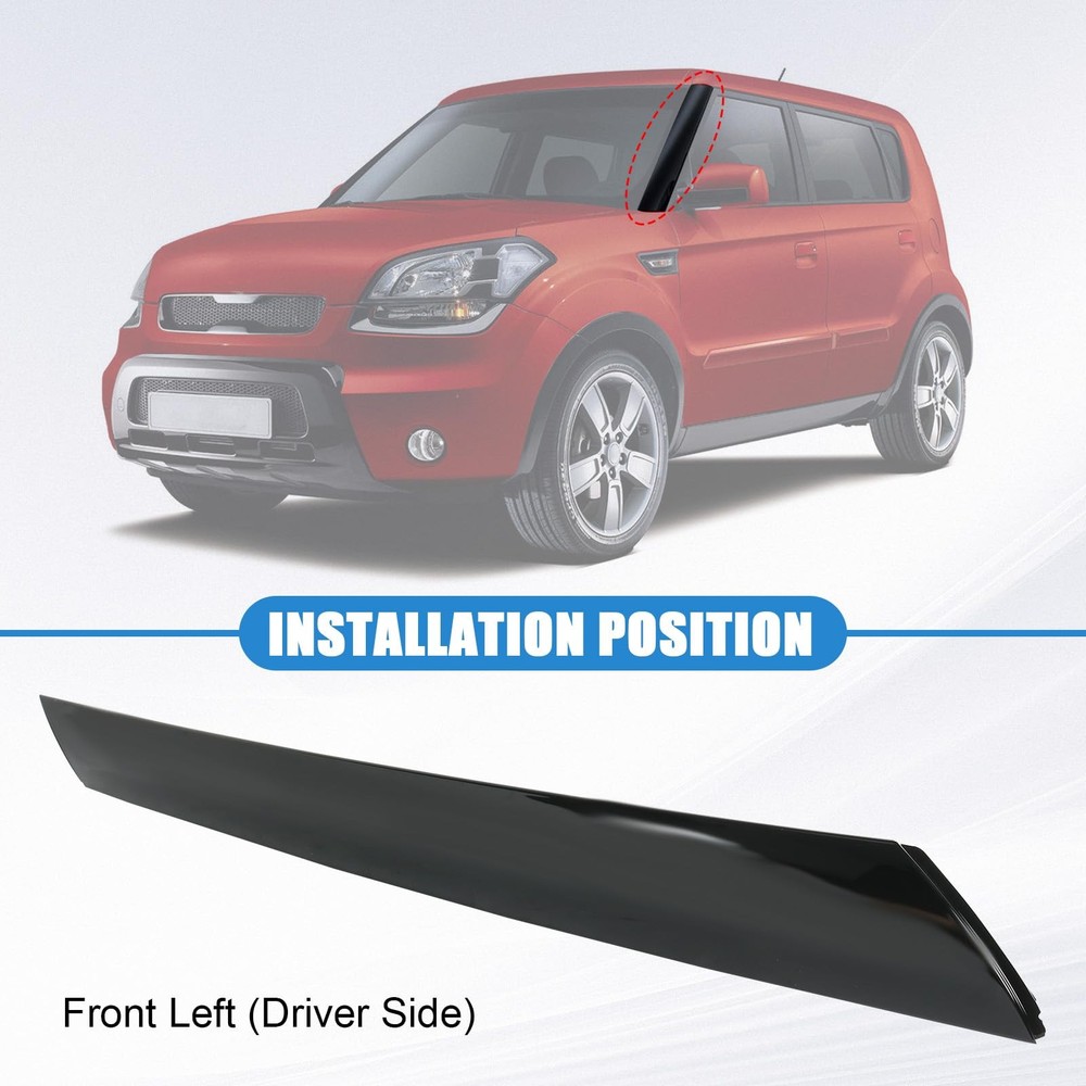 Outer Windshield Pillar Trim Panel Molding Front Left (Driver Side) Replaceme...