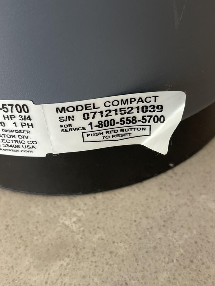 InSinkErator Evolution Compact 3/4 HP Garbage Disposer