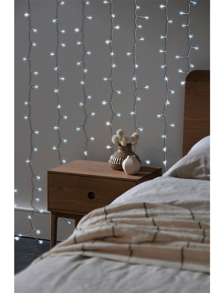 ProductWorks 18190 Light String, Bright White Micro, 8 Function, 600 Lights, 20'