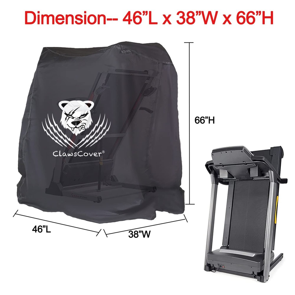 Folding Treadmill Cover Waterproof Dustproof Windproof Drawstring Air Vents