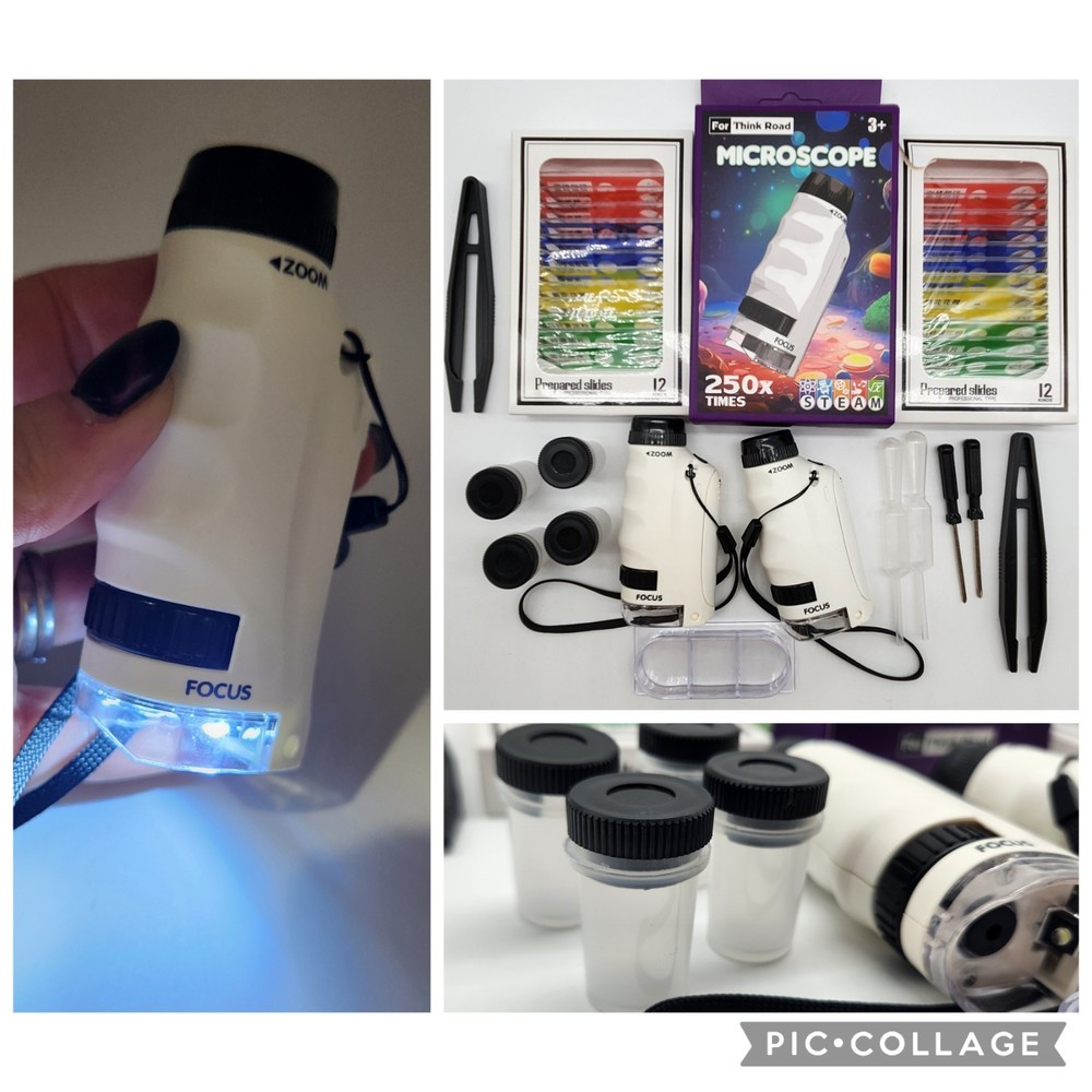 24 Prepared Microscope Slides Specimen 3 Microscopes LOT