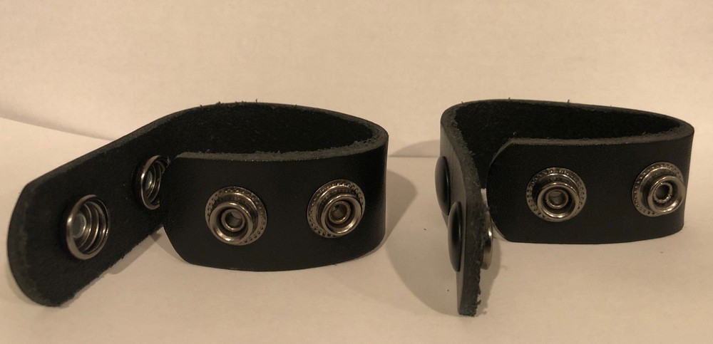 Plain leather Belt Keepers, 2-pack For 2” Duty Belt