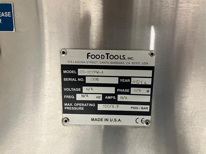 Food Tools Model CS-10TFW-A Cutter-85498