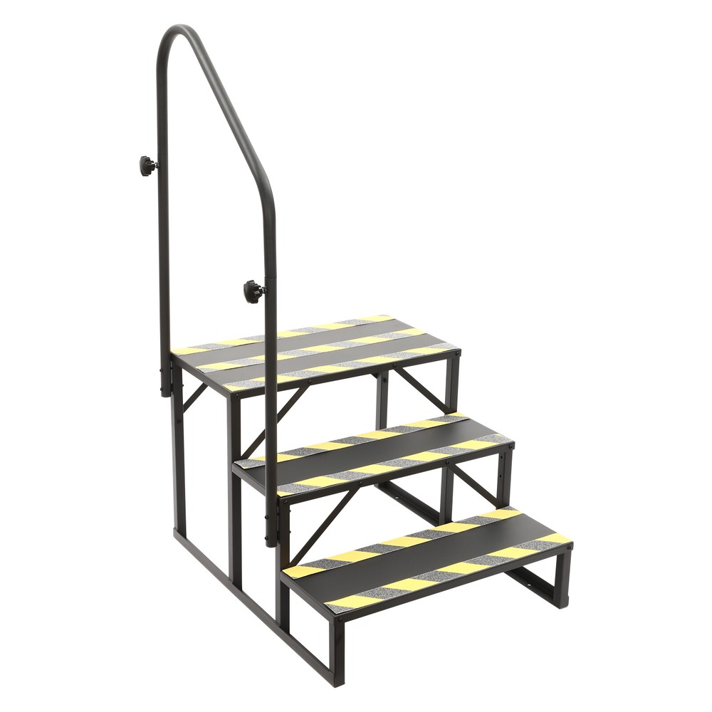 3-Step Portable Swimming Pool Ladder with Handrails for Secure Access