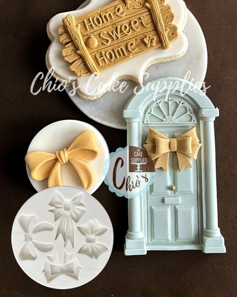 Bows silicone Mold 4 cavities, 4 different designs