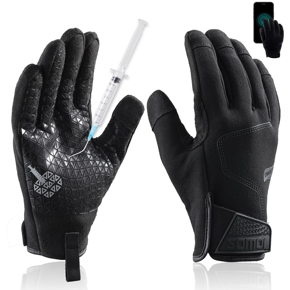 Level 3 Needle, Level 5 Puncture Resistant Work Gloves for Gardening, Touchsc...