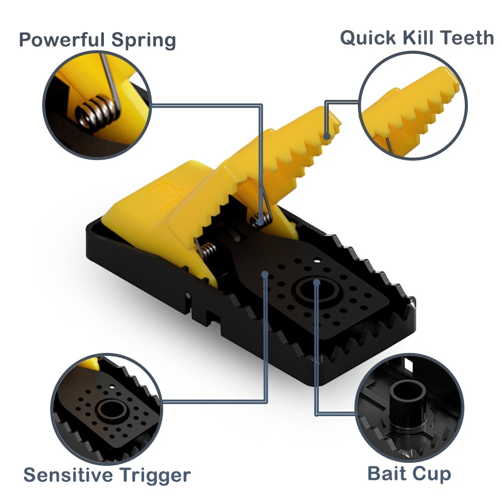 RinneTraps | Snap N Trap Mouse Trap | 4 Pack |
