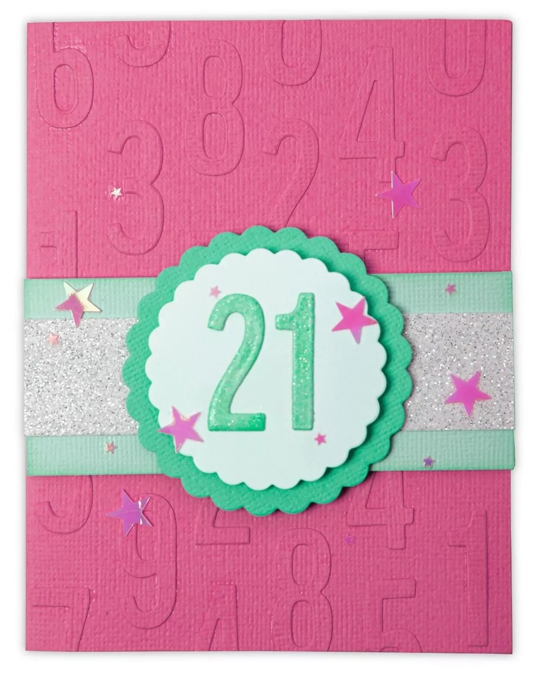 Sizzix Thinlits Cutting Dies Bold Numbers by Alison Williams Scrapbooking NEW