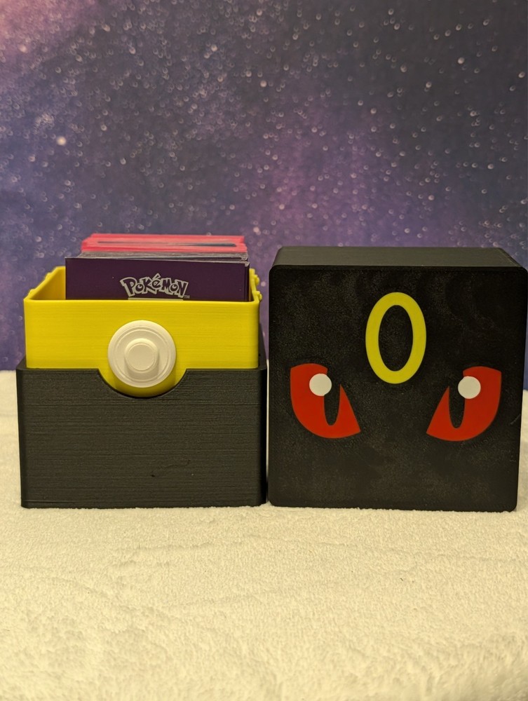 Umbreon Pokemon TCG Deck Box fits Top Loaders - Includes 25 Random Cards!