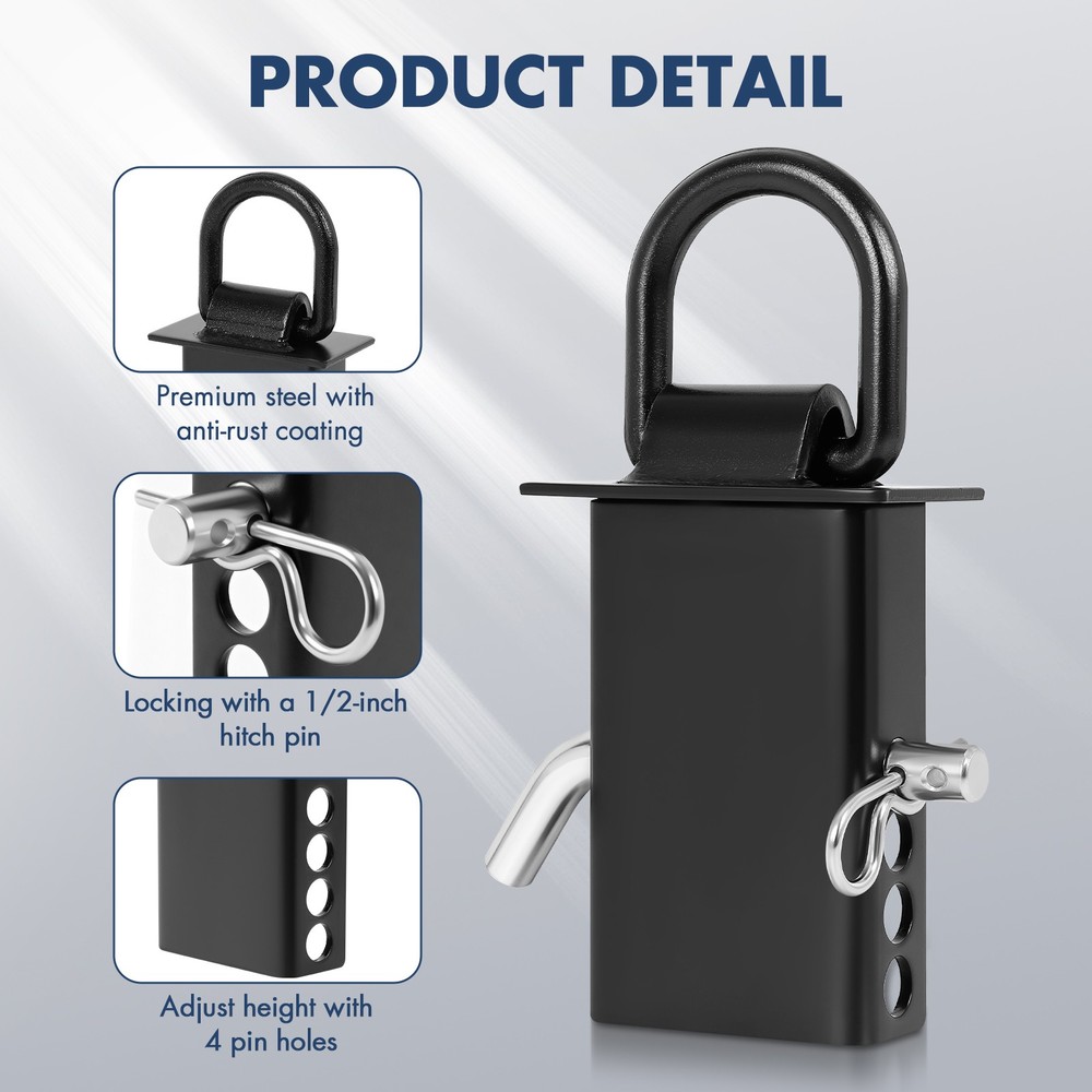 Stake Pocket D Ring, Heavy Duty Removable D-Ring Stake Pocket