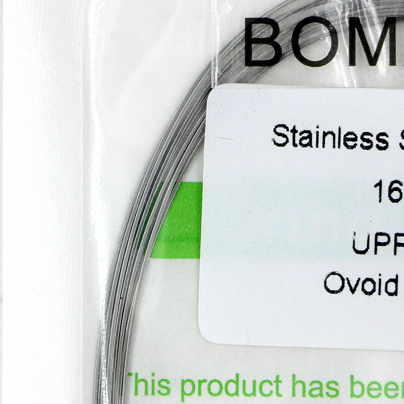 2Pack Orthodontic Dental Stainless Steel Arch Wire Rectangular Ovoid All sizes