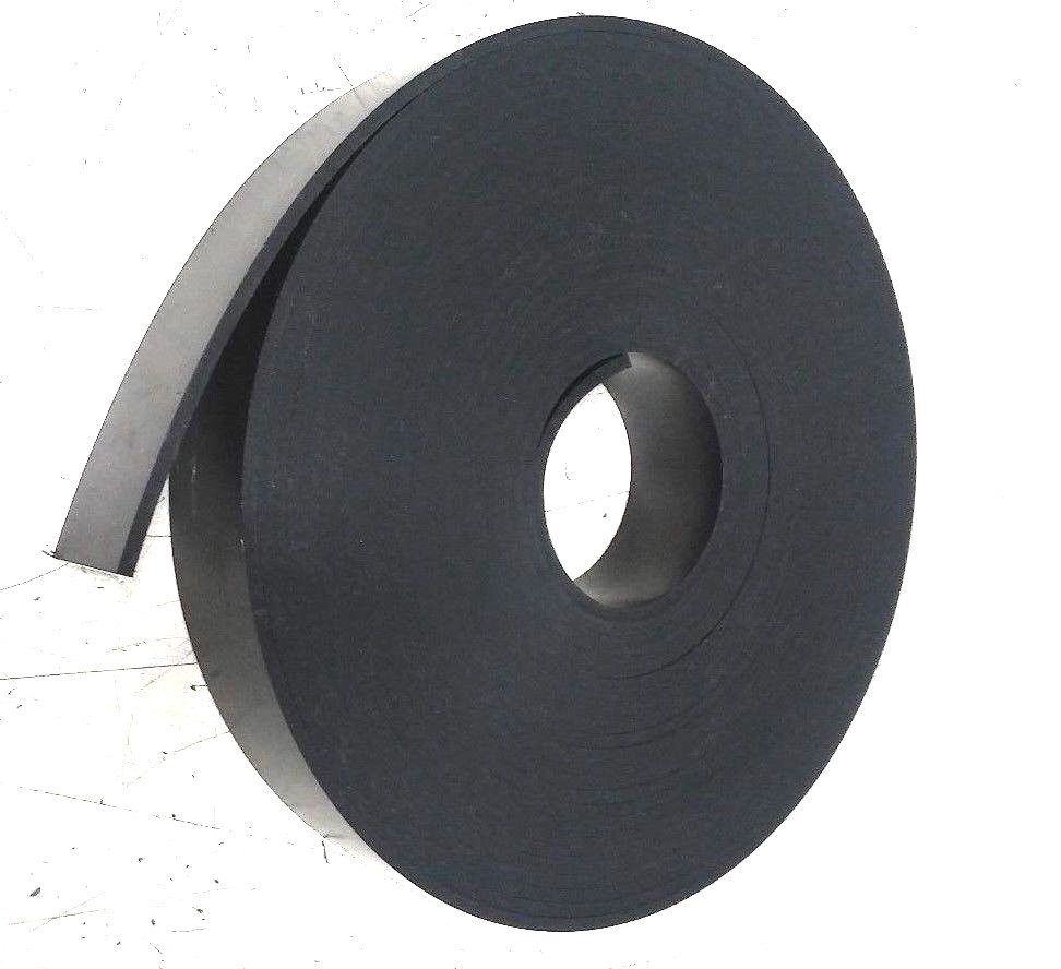 Neoprene Sheet Rubber Solid Strip 1/8" Thk x 3" W x 30-Foot 1-pc Roll 60D Std