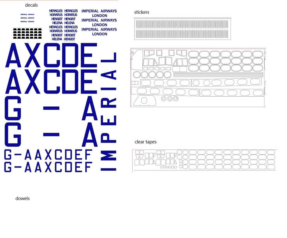 Handley Page HP.42W 3D data set for 1/72 scale