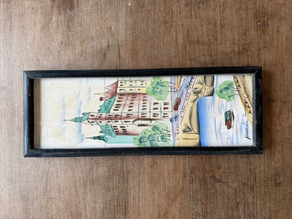 Okamoto Tile Framed Art Paris Le Concierge