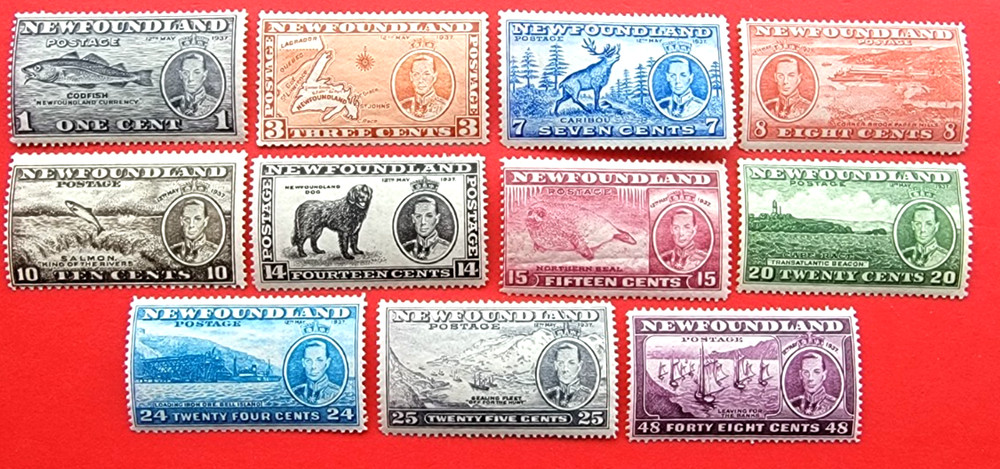 Canada Newfoundland #233-243 "Long Coronation Issue"  MNH Set