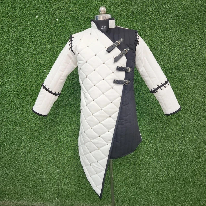 Medieval witcher Larp Gambeson| Padded Costume