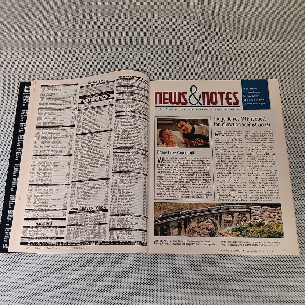 Classic Toy Trains Magazine September 2000