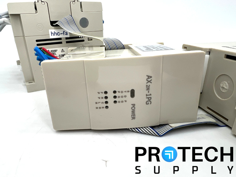 Mitsubishi MELSEC FX3U-32M CPU + AX2N-1PG Programmable Controller w/ WARRANTY