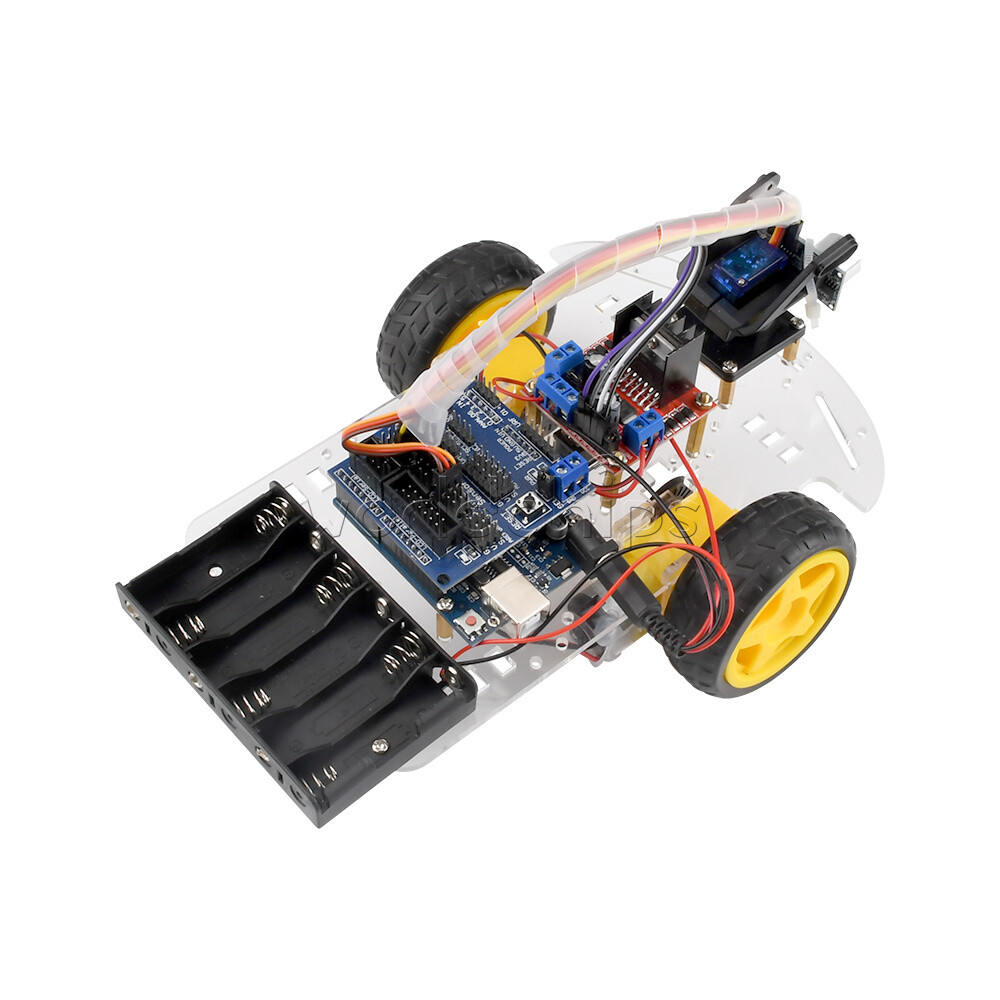 Avoidance Tracking Smart Robot Car Chassis Kit Ultrasonic Module For Arduino