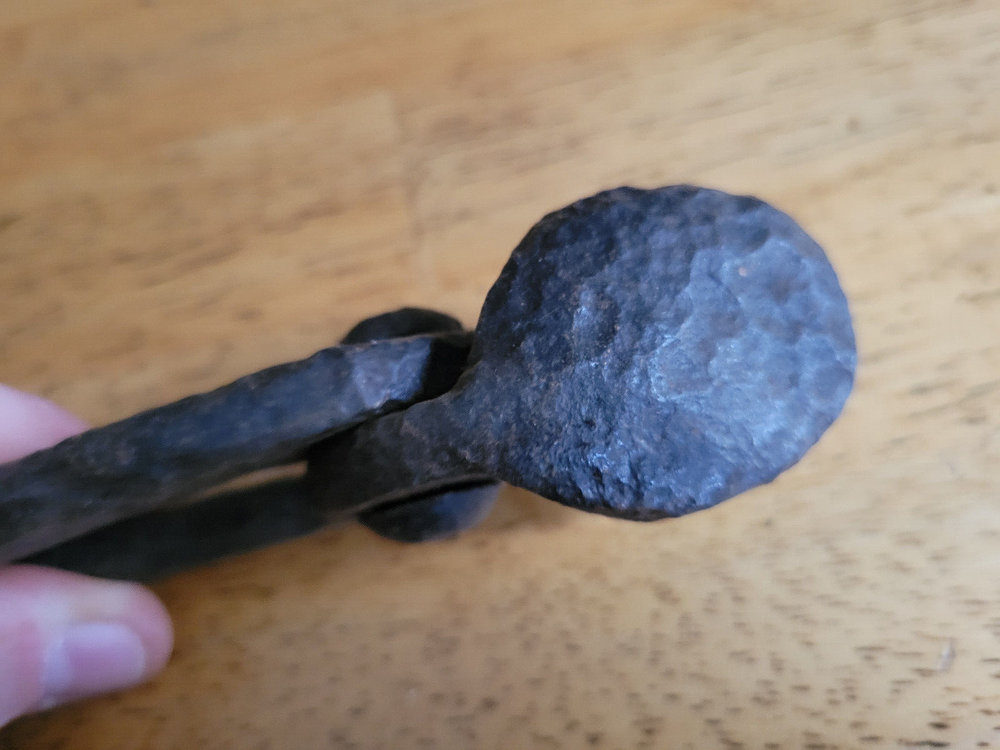 Antique 14" Hand Forged Iron Blacksmithing Reloading Tool Farm Barn Rustic
