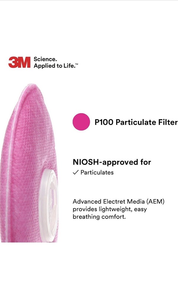 3M 2091 P100 Particulate Filter, 3 Pairs