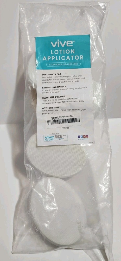 Vive Lotion Applicator Pads Replacement Pads - 6-Pack - NEW