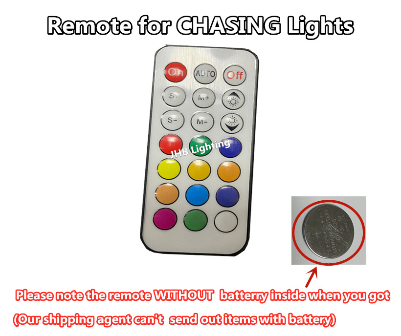 JHB Remote Bluetooth APP Controller Wiring for CHASING LED Strips/Wheel Lights