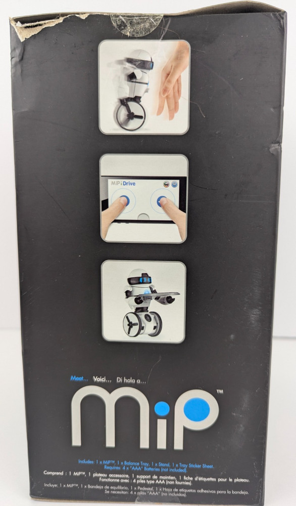 WowWee MiP Robot White Balancing RC Robot Gesture Sense iOS Android NEW Open Box