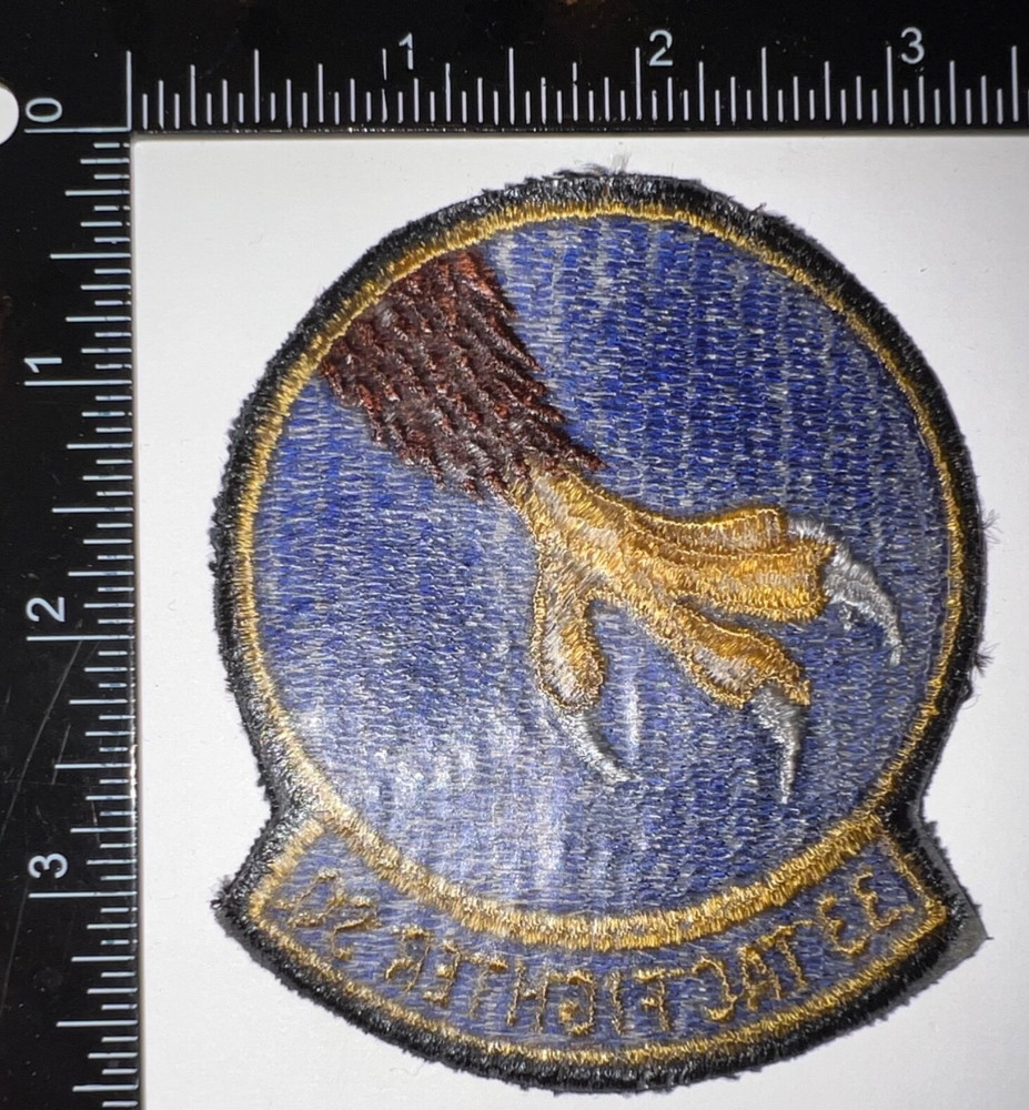 Cold War USAF US Air Force 33rd Tactical Fighter Squadron Patch
