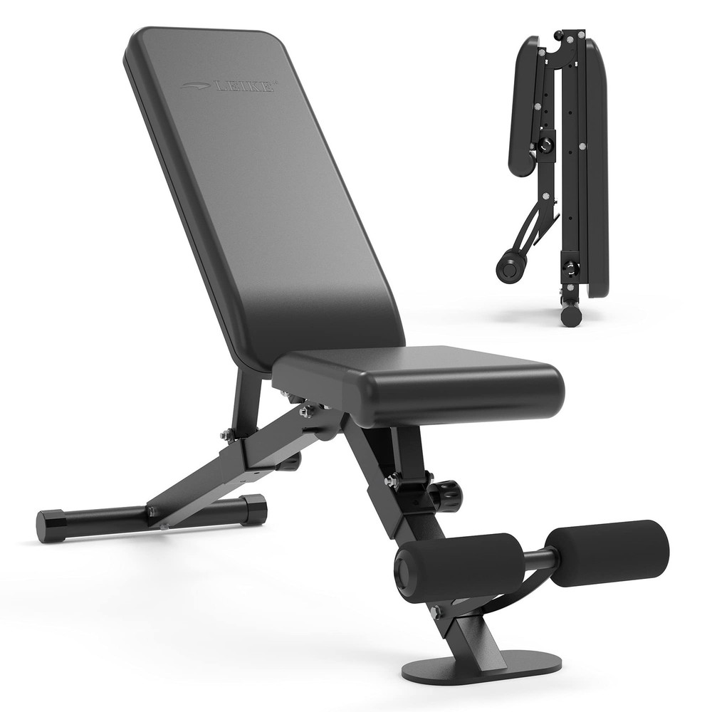 Adjustable Weight Bench Foldable Workout Exercise Bench with Automatic Lock f...