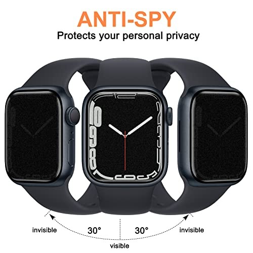 [ 4 Pack ] Privacy Screen Protector Compatible for Apple 45mm Matte Black